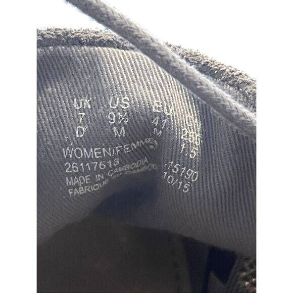 Clarks Womens Gray Somerset Glove Glitter Lace Up Sneakers Shoes Size 9.5M - Picture 5 of 9